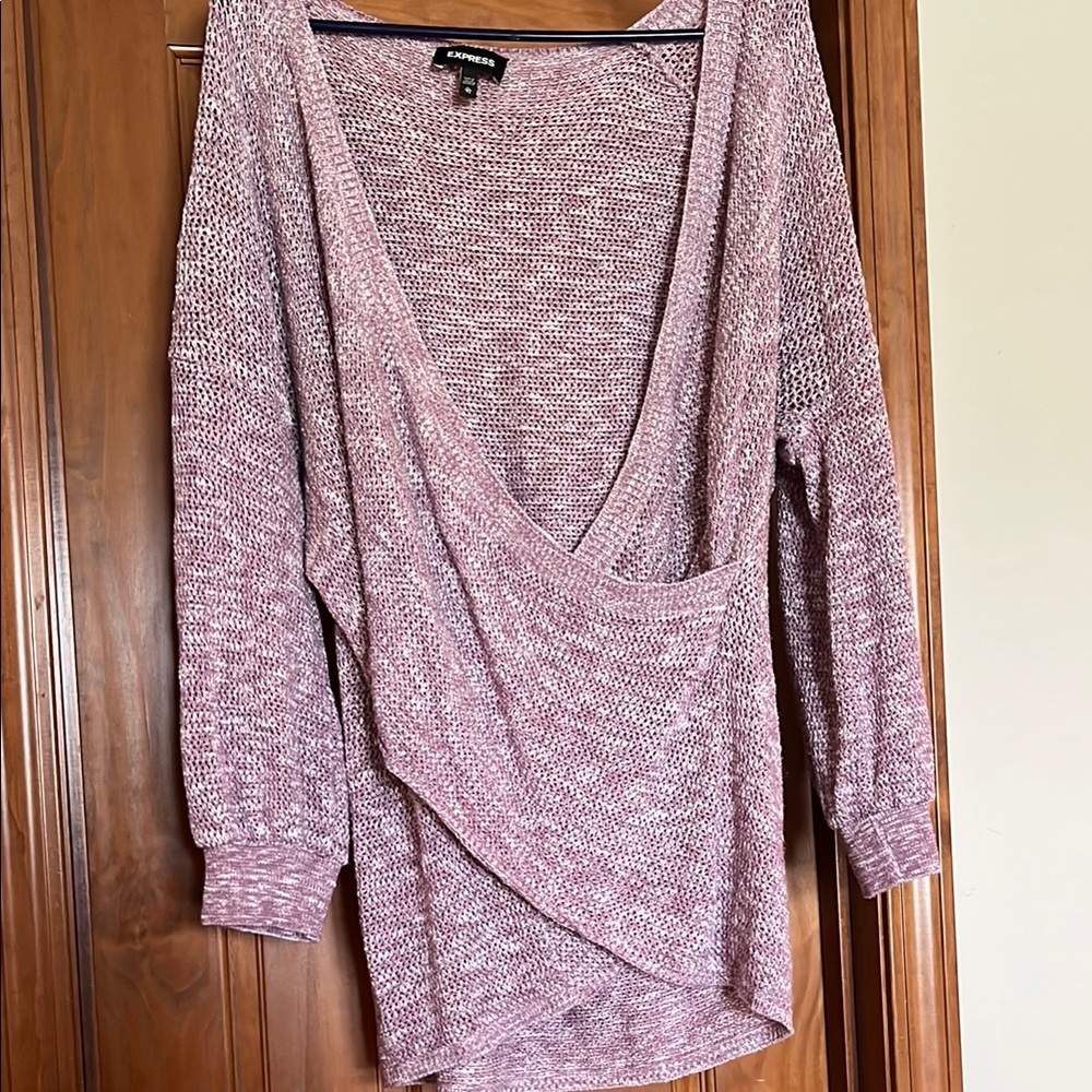 Express Mauve Knit Sweater